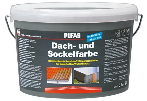 PUFAS Dach- + Sockelfarbe Schiefer von PUFAS