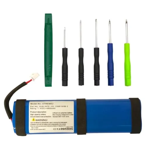 Akku kompatibel mit JBL Xtreme 2 - 6800mAh Li-Ion - Akkus & Batterien für MP3-Player, leistungsstarker 6800mAh Li-Ion Akku mit Überlade- und Kurzschlussschutz, ideal für JBL Xtreme 2.