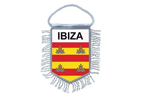 Akachafactory Wimpel mini Flagge Fahne flaggen miniflagge Spanien Ibiza