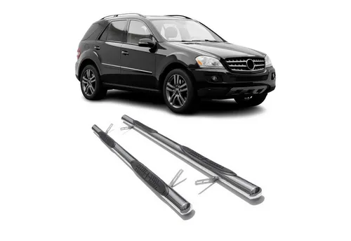 OMAC Kfz-Schmutzfänger für Mercedes M Klasse W164 (2005-2011) - Hochwertige 2-tlg. Trittbretter aus robustem Stahl für Mercedes M Klasse W164. Ideal für sicheren Ein- und Ausstieg, wetterfest und stabil. Verleiht Ihrem Fahrzeug eine sportliche Optik und schützt die Karosserie vor Kratzern.