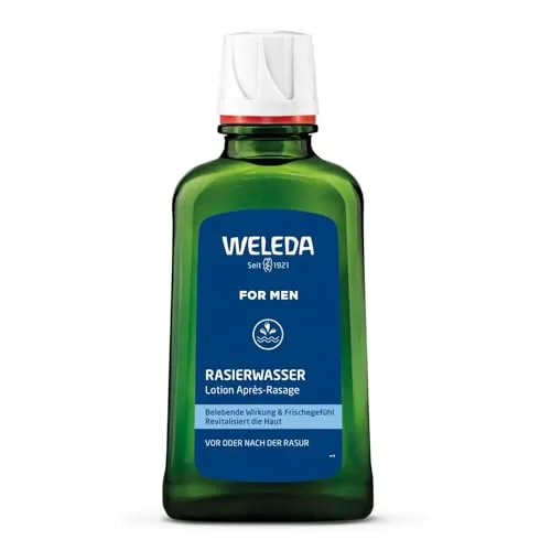 Weleda Men After Shave 100 ml - Rasur- & Bartpflege: Beruhigende Aftershave-Lotion für empfindliche Haut, spendet Feuchtigkeit und lindert Irritationen nach der Rasur.