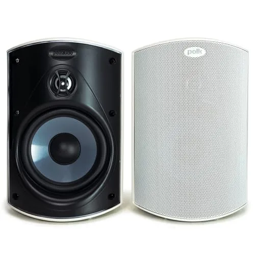 Polk Audio Atrium 4 Weiss Paar Outdoor-Regallautsprecher