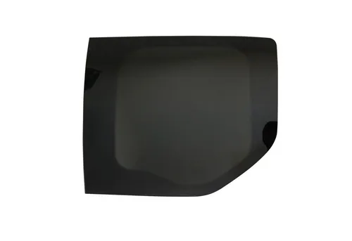 OMAC Fenster für Ford Transit Custom (Doppelflügeltür, Rechts, L1/L2) - Hochwertiges Umrüstglas aus gehärtetem Sicherheitsglas für Ford Transit Custom. Ideal für den Umbau zum Wohnmobil, vereint es Sicherheit und Stil mit dunkler Rauchtönung für mehr Privatsphäre.