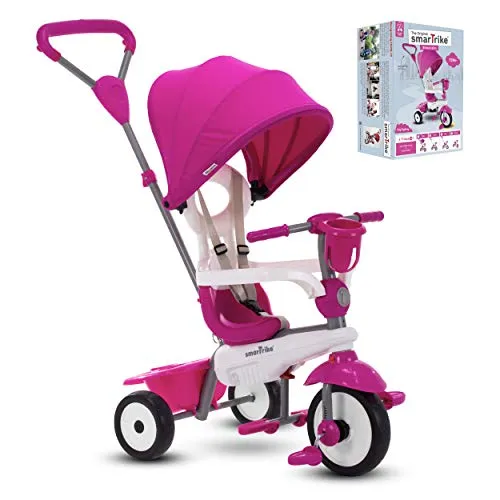 smarTrike Breeze Plus Dreirad für Kleinkinder - Dreirad für Kinder von 1-3 Jahren, 4-in-1 Design fördert motorische Fähigkeiten und Selbstvertrauen beim Fahren lernen.