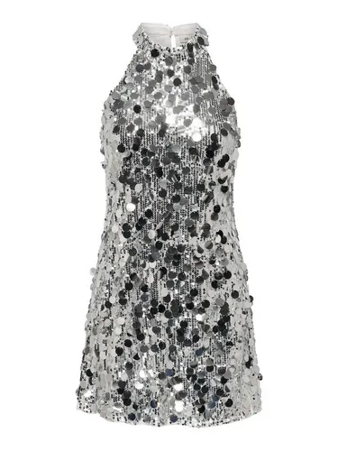 ONLY Midikleid in grau von ONLY