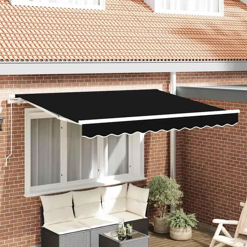 vidaXL Markisene ersatzstoff 3x2.5 m Schwarz von vidaXL