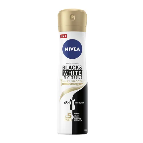 Nivea BlackWhite Invisible Silky Smooth antyperspirant spray 250ml 5900017063980