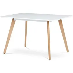 Autronic Esstisch 120x74 cm MDF matt weiß DT-313 WT