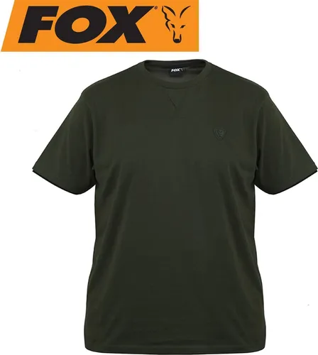 Fox Green Black T-Shirt - Angelshirt, Größe:M