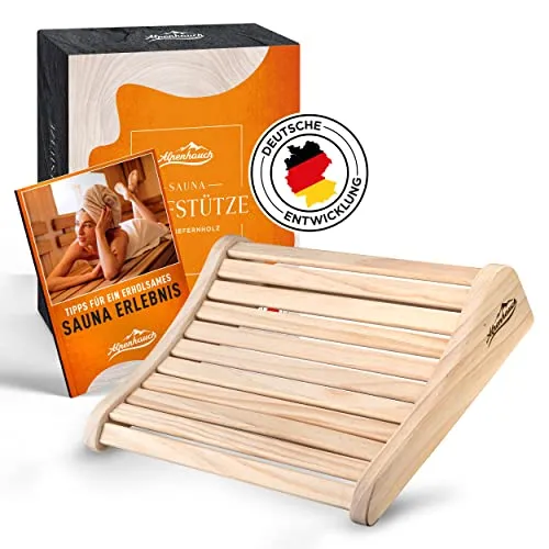ALPENHAUCH Sauna Kopfstütze Holz [100% Naturholz] von ALPENHAUCH