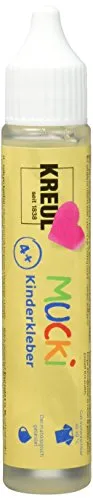 KREUL 24381 - Mucki Kinderkleber, 29 ml pen, wasserlöslich, lösemittelfrei, PVC-frei, geruchlos, universell einsetzbar, parabenfrei, glutenfrei, laktosefrei, vegan, auswaschbar, glasklar
