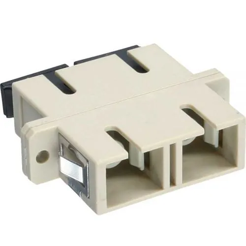 InLine LWL Kupplung Duplex SC/SC multimode beige Keramik-Hülse zum Einbau