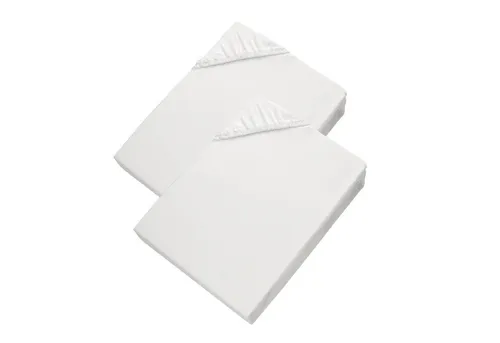 Esprit PREMIUM Spannbettlaken 100x200 cm - 2er Set in Weiß - Hochwertiges Spannbettlaken aus 95% Baumwolle & 5% Elasthan, bügelfrei und pflegeleicht. Ideal für Matratzen bis 30cm Höhe, sorgt für perfekten Sitz und höchsten Schlafkomfort.