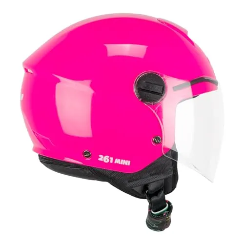 CGM Helm 261A Mini Mono Fuchsia, ECE R 22.06 in pink von CGM