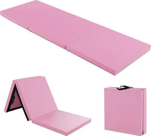 COSTWAY Klappbare Weichbodenmatte 180 x 60 x 5 cm – Rutschfeste Fitnessmatte - Diese tragbare Fitnessmatte bietet optimalen Komfort und Unterstützung beim Training. Aus hochwertigem, wasserabweisendem Material gefertigt, ist sie ideal für Yoga, Gymnastik und mehr. Einfach zu falten und zu lagern.