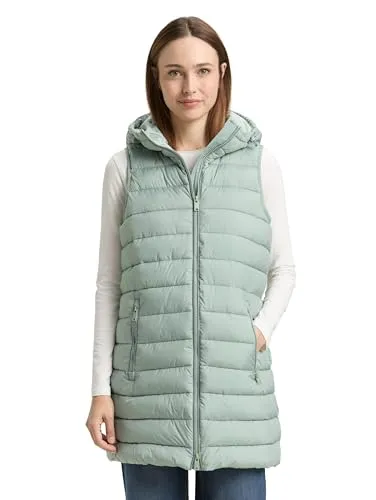 TOM TAILOR Sweatweste mit Kapuze - Moderne Sweatweste mit praktischen seitlichen Taschen und einem flexiblen 2-Wege-Reißverschluss für optimalen Tragekomfort und Bewegungsfreiheit.