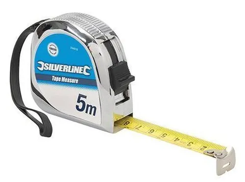 Bandmaß 5m Länge 19mm breit mit Schlaufe und Gürtelklemme