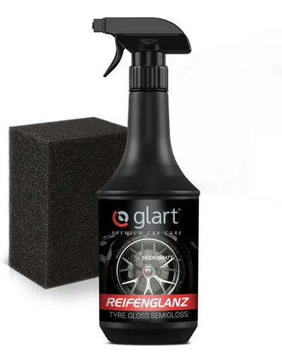 Glart 451RK Reifenpflege Auto Reifenglanz Tire Shine seidenmatt 1L + Schwamm Auto-Reinigungsmittel