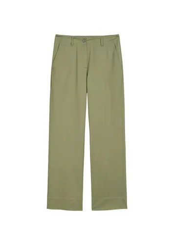 Chinohose MARC O'POLO aus stretchigem Organic Cotton-Twill - Stoffhosen für Damen, ideal für Büro und Freizeit, mit extra Komfort durch hochwertigen Baumwoll-Mix und weitem Beinverlauf für einen modernen Look.