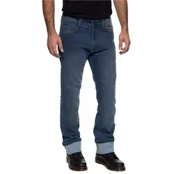 King Kerosin Kustombuilt Blue Motorradhose - Motorradhose aus robustem Denim im bequemen Regular Fit, perfekt für stilbewusste Biker und ideal für jeden Roadtrip.