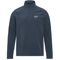 Jack Wolfskin Taunus 100 Halfzip Fleecepullover 3XL blau - Atmungsaktiver Fleecepullover für Wanderungen, mit elastischen Ärmelbündchen und ohne Kapuze. Farbe: Blau; Größe: 3XL. Ideal für Outdoor-Aktivitäten und bietet angenehmen Tragekomfort.