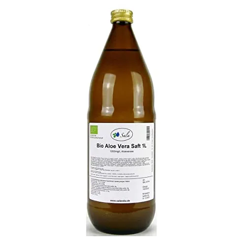 Sala Aloe Vera Saft 100% Direktsaft 1200mg/L Aloverose BIO 1 L 1000 ml Glasflasche