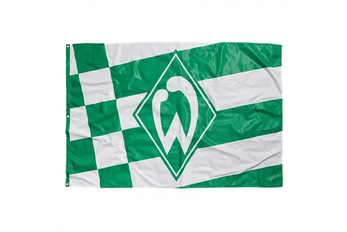 Werder Bremen Fahne 100 x 150 cm - Neu mit Messingösen - Fußball-Fanshop: Hochwertige Fahne für wahre Werder Bremen Fans, ideal für Stadionbesuche oder als Dekoration.