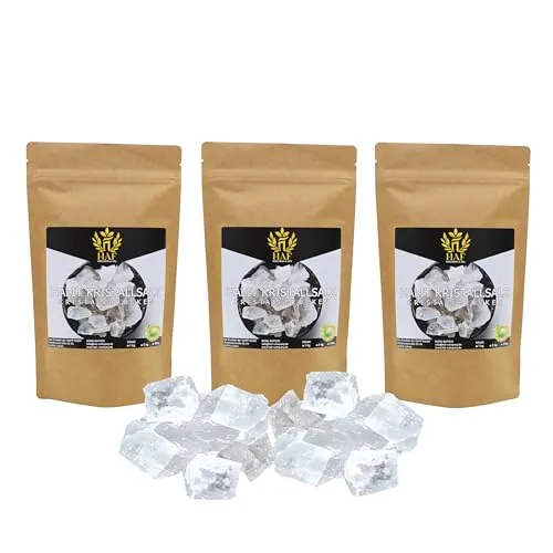 HAF Weiße Halit Salzbrocken 1-25 kg – Naturbelassenes Steinsalz - Naturbelassene weiße Halit Salzbrocken aus Pakistan, 3 kg, 2-5 cm groß. Ideal für Sauna, Soleherstellung oder als stilvolle Dekoration. Verleihen Sie Ihrem Raum eine beruhigende Atmosphäre.