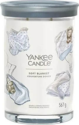 Yankee Candle Soft Blanket Duftkerze 567 g - Kerzen, sorgt für eine gemütliche Atmosphäre mit purem Puderduft, ideal für entspannte Abende.