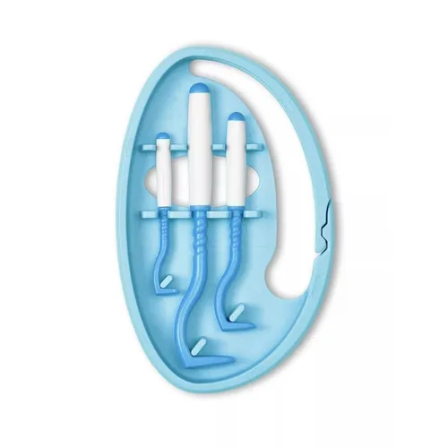 Tick Twister Clipbox mit 3 Zeckenhaken Türkis - O'Tom