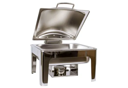 AcMax Thermobehälter Edelstahl Luxus Speisenwärmer 2/3 Chafing Dish 6,0 Liter - Sonstige Gastronomieartikel - Hochwertiger Edelstahl, ideal zum Warmhalten und Servieren großer Speisenmengen bei Events oder Buffets.