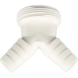 tecuro Y-Doppel-Gerätetülle mit 1 1/2 Zoll mit Aussengewinde