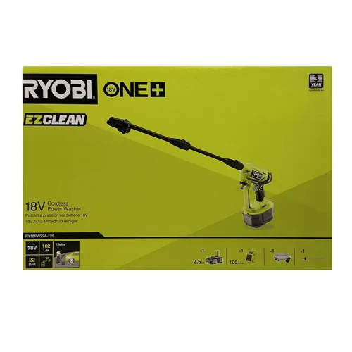RYOBI 18 V ONE+ Akku-Mitteldruckreiniger RY18PW22A-125 von Ryobi