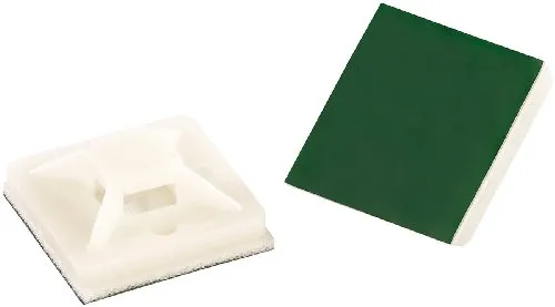 Klebesockel-Set für Kabelbinder, 20x20mm, 50 Stück