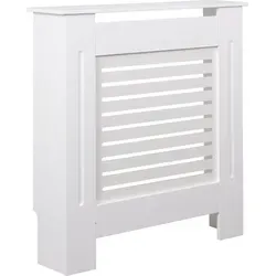 Wohnling Blende WL5.744 Heizungsverkleidung - Abdeckblende für Heizungen, elegante weiße MDF-Verkleidung mit kompakten Maßen (82x78x19 cm) ideal für Esszimmer.