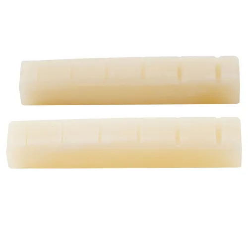 Musiclily Pro 2 Pieces 42.95mm Slotted Unbleached Guitar Bone Nut For Ibanez PRS