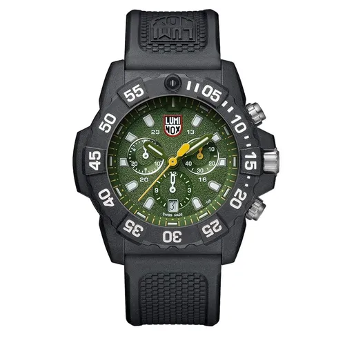 Luminox XS.3597 NAVY SEAL CHRONOGRAPH - Robuste Herren Uhr in grün schwarz - Armbanduhren: Wasserfest, stoßfest und ideal für Abenteuer und Outdoor-Aktivitäten.