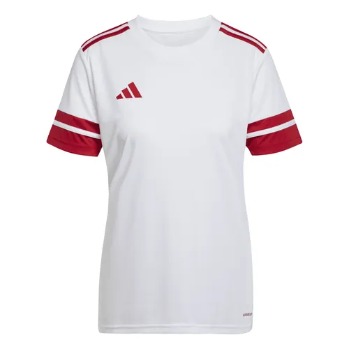 adidas Damen Trikot Squadra 25 - Weiß XXS - Trainingsbekleidung mit Aeroready-Technologie für optimalen Feuchtigkeitstransport, ideal für Fußballtraining und Wettkämpfe.