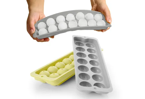 Blumtal Eiswürfelform Eiswürfelformen Silikon mit Deckel von Blumtal