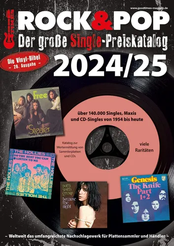 Der große Rock & Pop Single Preiskatalog 2024/25 - Lexika & Nachschlagewerke der Musik, umfassende Preisübersicht für Singles und wertvolle Informationen für Sammler und Musikliebhaber.