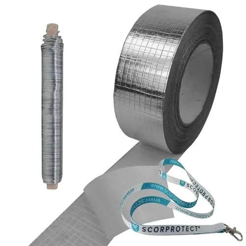 Scorprotect® Zubehörset Alu Gewebe für Rohrschale/Rohrisolierung + Schlüsselband