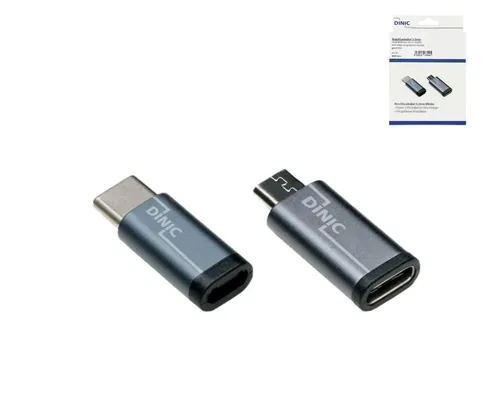 DINIC 2x USB Adapter, USB-C Stecker auf Micro-USB Buchse + USB-C #1906845