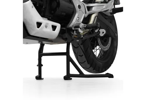 ZIEGER Hauptständer für Moto Guzzi V85 TT - Seiten- und Mittelständer aus robustem Stahl, pulverbeschichtet für optimale Langlebigkeit und Stabilität – ideal für sichere Parkmöglichkeiten.