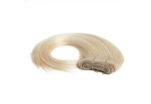 hair2heart Echthaar-Extension Glatte Echthaartresse #10/1 Hell-Lichtblond Asch 70cm - Haarverlängerungen aus 100% echtem, günstigem südostasiatischem Echthaar für mehr Länge und Fülle. Flexibel anpassbar und in vielen Farben erhältlich, ideal für individuelle Looks.