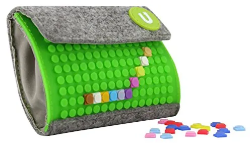 Upixel Trends DEUPB007-3 - Pixel Portemonnaie, Geldbörse, grün/grau