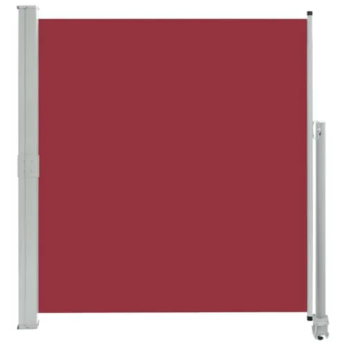 vidaXL Ausziehbare Seitenmarkise 140x300cm Rot in rot von vidaXL