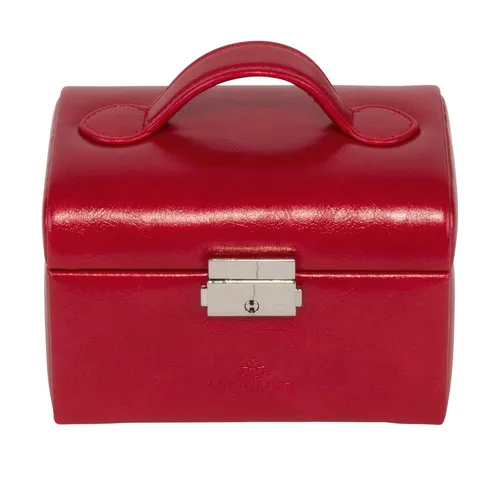 WINDROSE Schmuckkoffer Shine - Elegante Schmuckschatulle mit abschließbarem Clipverschluss. Sie bietet Platz für Ringe und Schmuckstücke und sorgt für Ordnung. Inklusive Spiegel und praktischen Fächern.