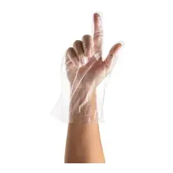 MED-COMFORT PE Handschuhe, transparent, extra lang 01080-S , 1 Packung = 100 Stück, Größe S (Damen)