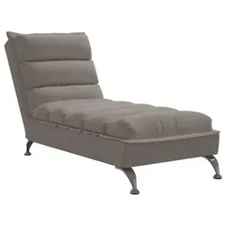 vidaXL Chaiselongue Taupe mit Kissen von vidaXL
