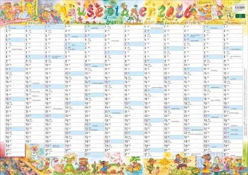 Wandplaner Wilde Mäuse 2026: Lustiger Jahreskalender für kreative Planer - Mangas: Praktischer Wandplaner mit Feiertagen und Kalenderwochen, ausgestattet mit witzigen Mauszeichnungen. Ideal für die kreative Wandgestaltung!